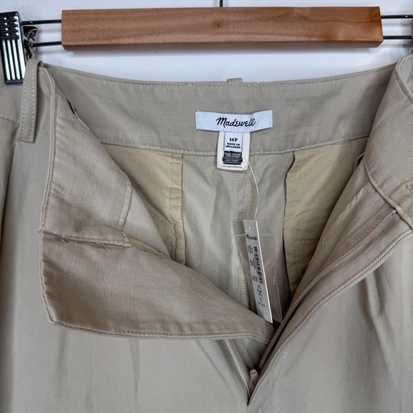 NWT Madewell Plus Harlow Wide-Leg Pant in Beige Size 16 Petite - Picture 5 of 6